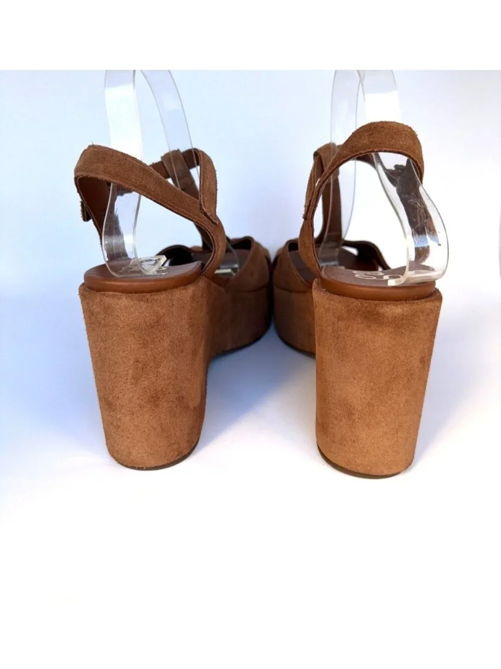 Pedro Garcia Domiel Spice Castoro Brown Platforms Suede Leather Sandals Size 41